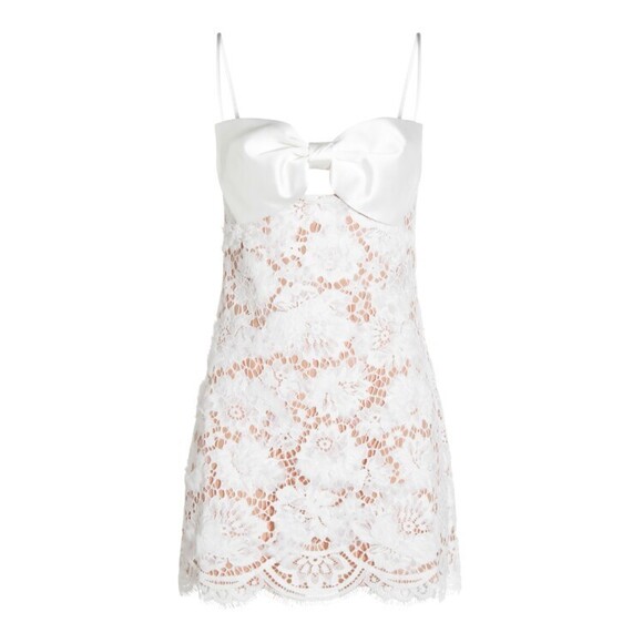 Self-Portrait Heart Neckline Mini Dress - NWT